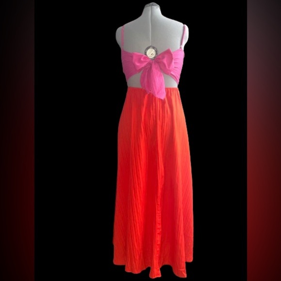 Grefit backless back tied maxi dress Sz Sm - Picture 3 of 3